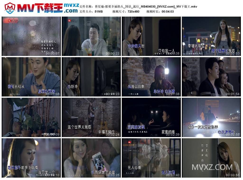 曾星瑜-想要幸福的人_国语_流行_MB404030